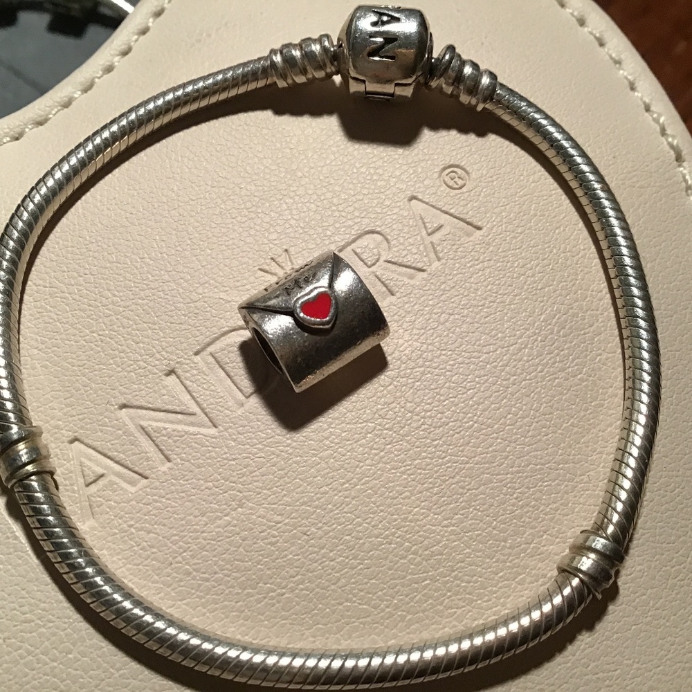 Pandora love letter charm
